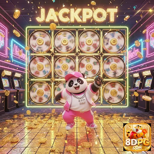 Imagem do jogo Jackpot Panda Slot disponível no site 8dpg, com gráficos vibrantes e temática divertida.